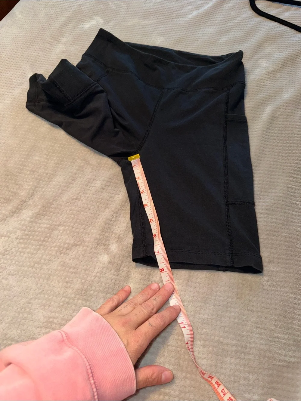 J. Crew Women's Black High-Waist Performance Bike Shorts Small